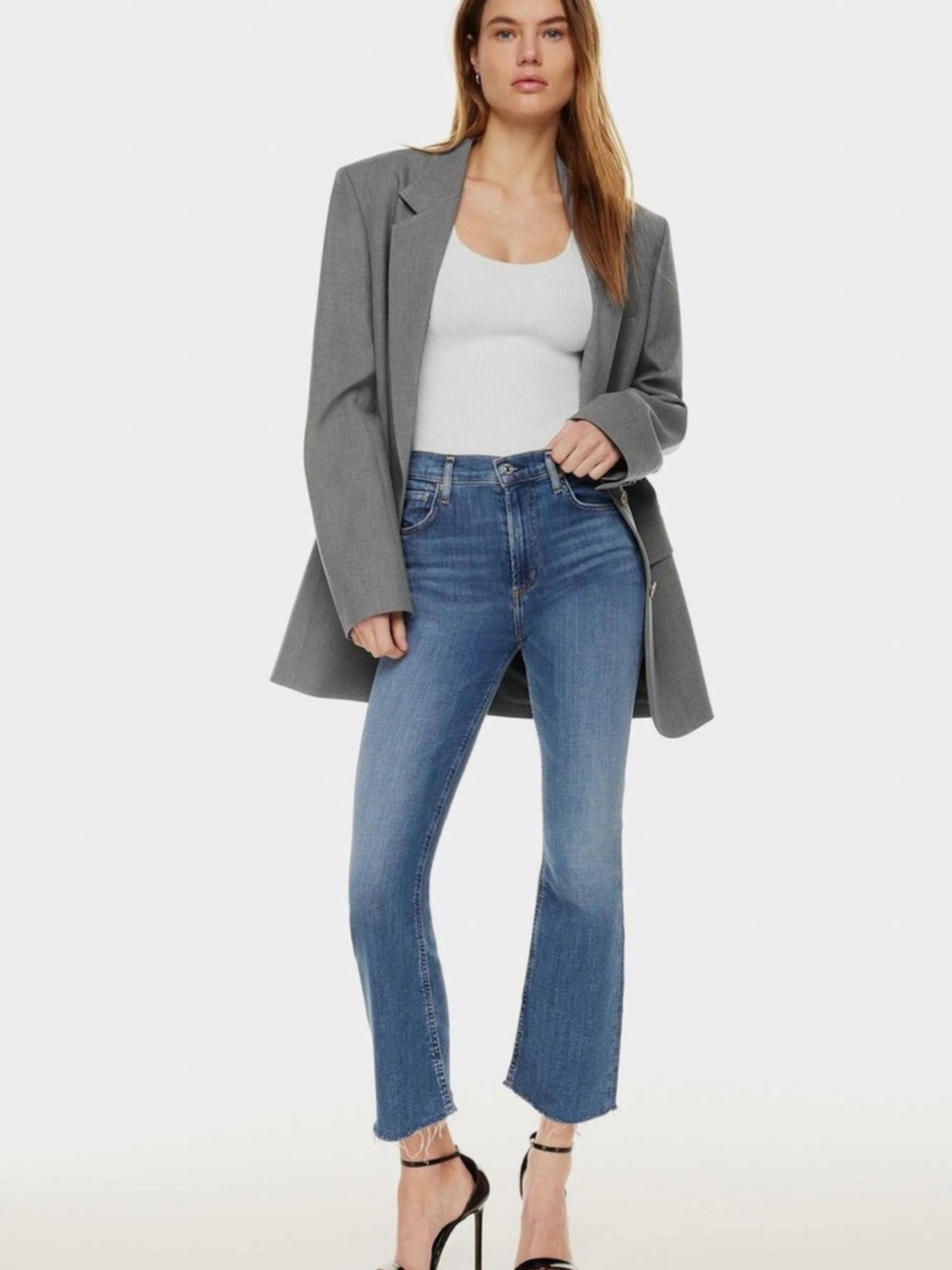 Citizens Of Humanity Isola Cropped Bootcut Jeans